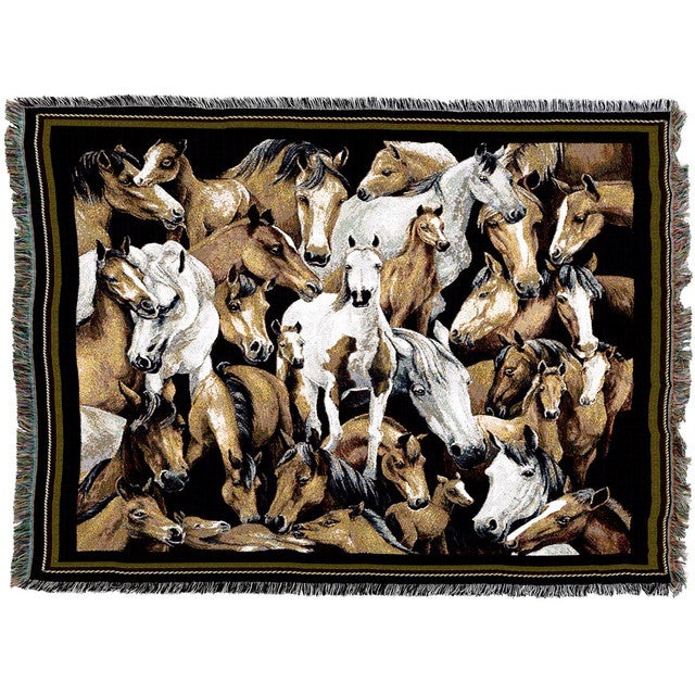 Horse Stampede Throw