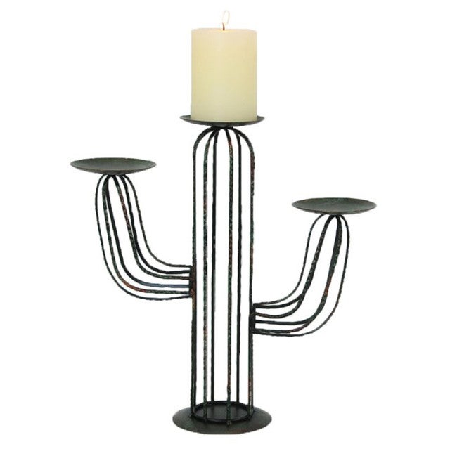 Saguaro Cactus Wire Candle Holder