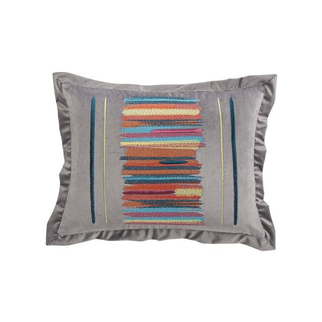 Sunset Embroidered Kidney Pillow