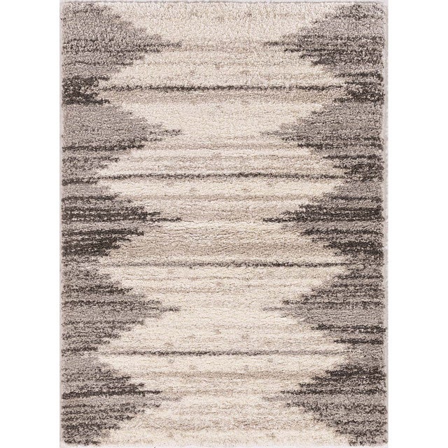 Gray Mirrored Rug - 8 x 10