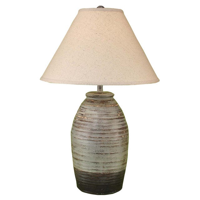 Ash Gray Stone Textured Table Lamp - OVERSTOCK