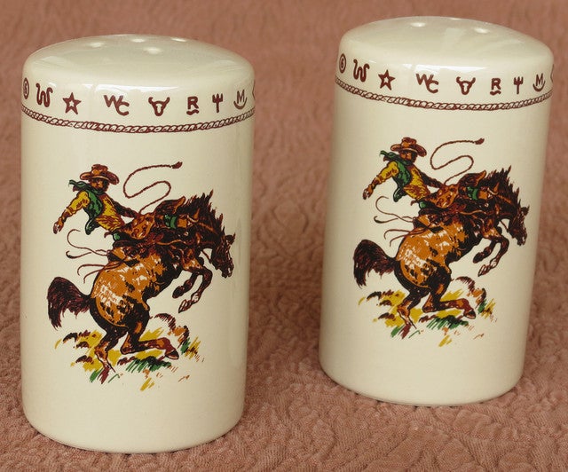Bronco Buster Salt & Pepper Shakers
