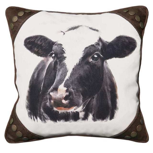 Painted Cow Pillow