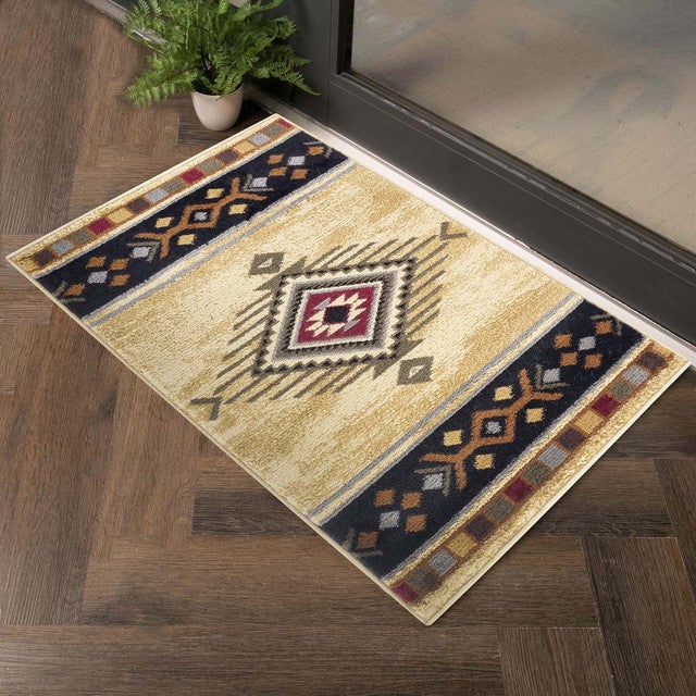 Gold Rush Diamond Cream Rug - 2 x 3