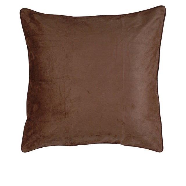 Chocolate Suede Euro Sham