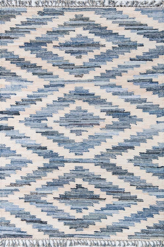 Blue Sky Geometric Rug - 2 x 8