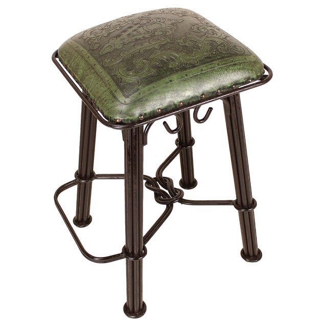 Coronado Iron Counter Stool - Colonial Sage Green