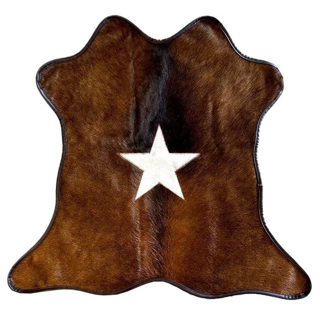 Lonestar Mini Black & Brown Cowhide Rug