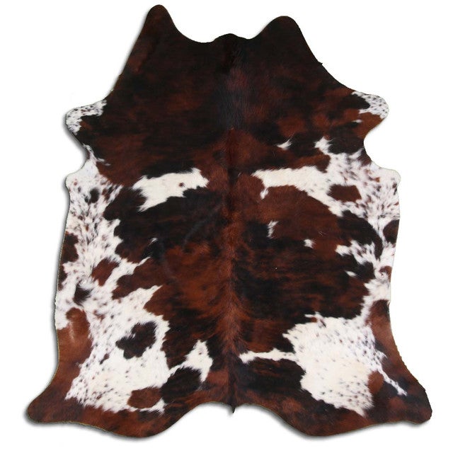 Variegated Tri Cowhide Rug - Medium