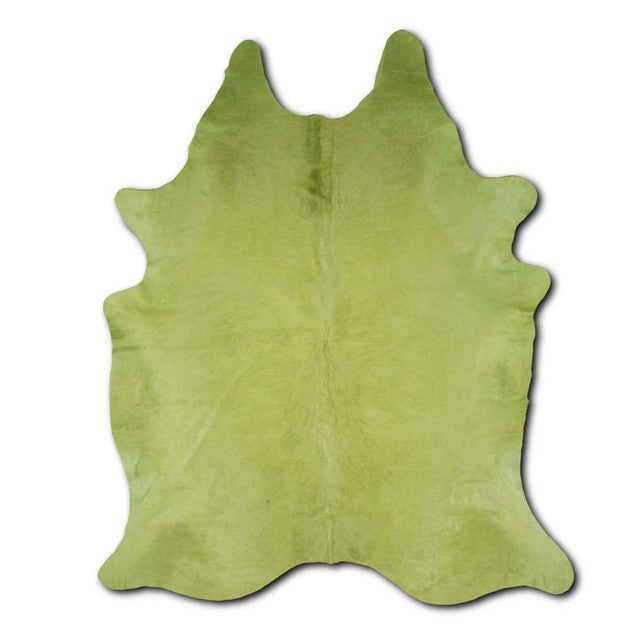 Lime Cowhide Rug - Medium