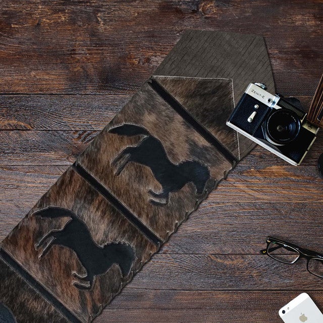 Fringed Galloping Horse Table Runner - 96 Inch