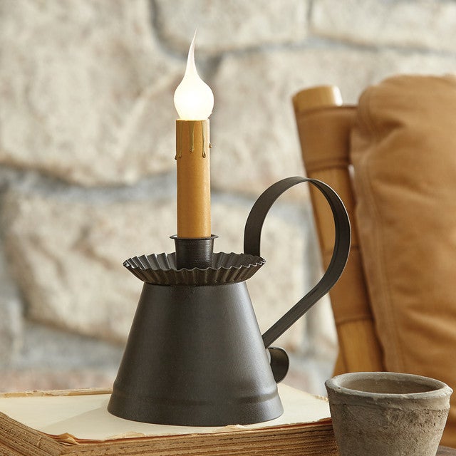 Rustic Candlestick Lamp