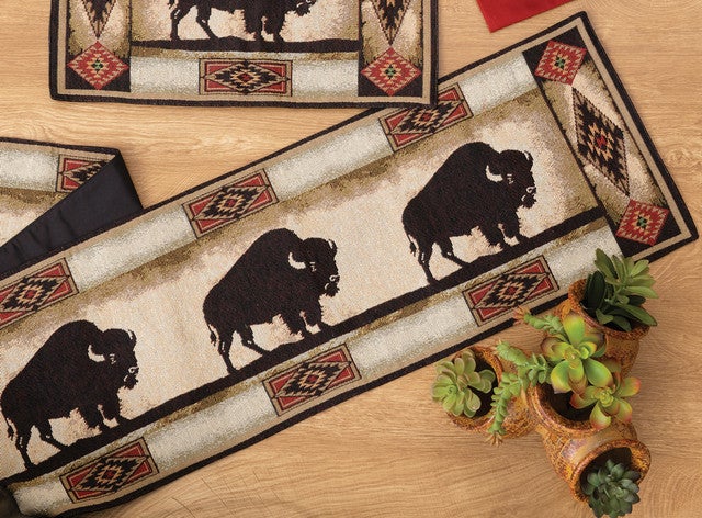Native Bison Table Runner - SALE