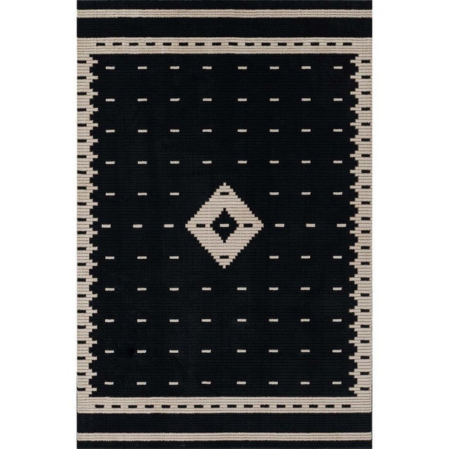 Solo Diamond Black Rug Collection