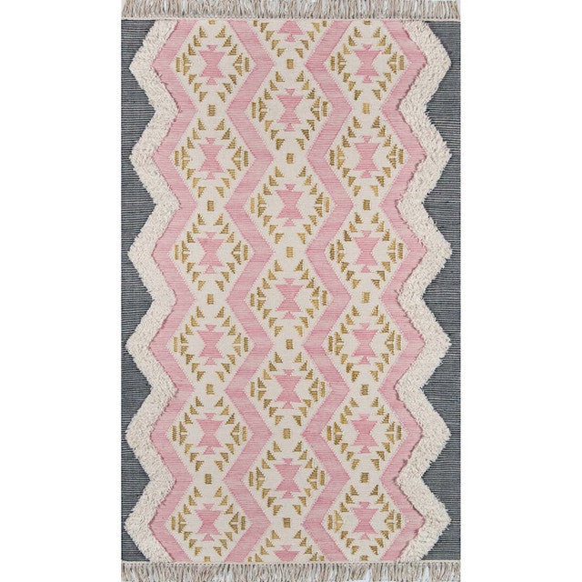 Nomad Boho Pink Rug - 2 x 3