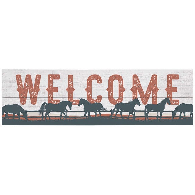 Stallions Welcome Wall Art