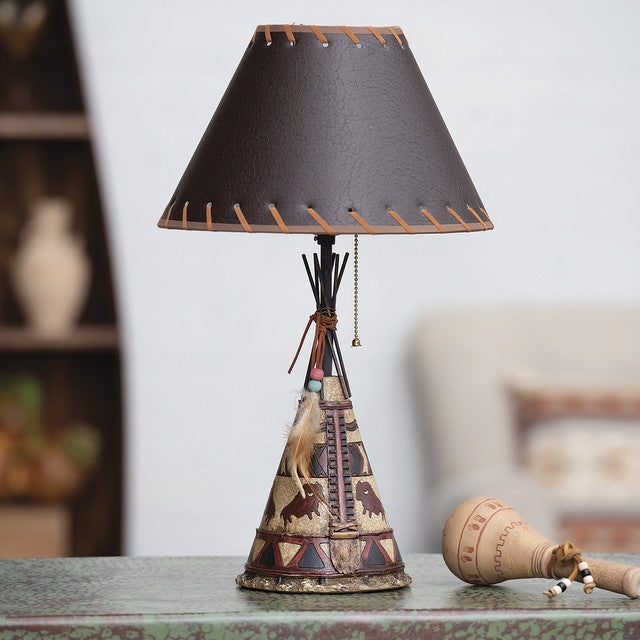 Tribal Glow Teepee Table Lamp