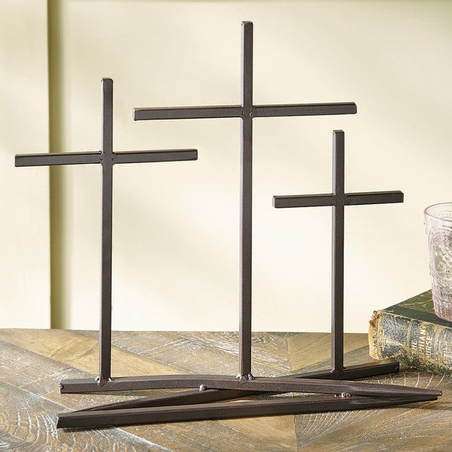 Western Trinity Metal Cross Set