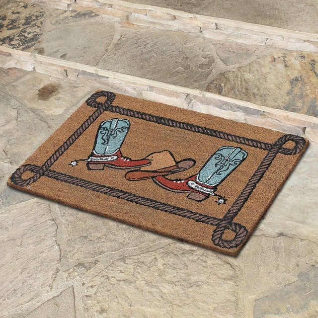 Cowboy Boots & Hat Coir Mat - SALE
