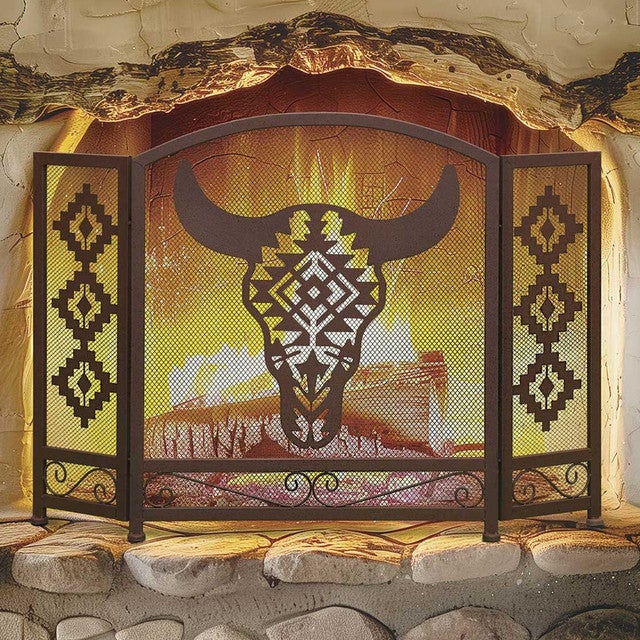 Buffalo Spirits Fireplace Screen - SALE