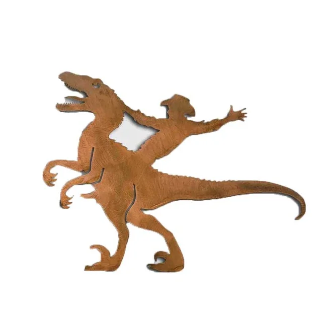 T-Rex Cowboy Cutout Wall Art