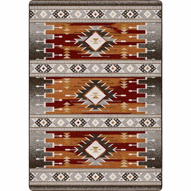 Sunset Path Rust Rug - 3 x 4
