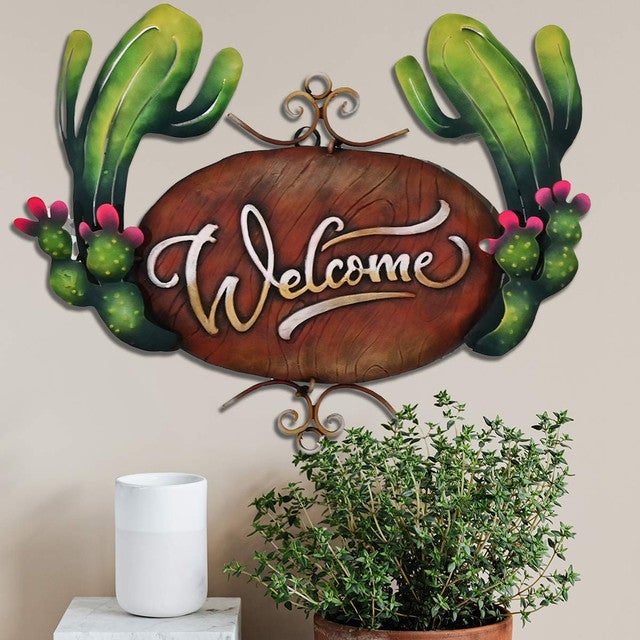 Desert Welcome Metal Wall Art