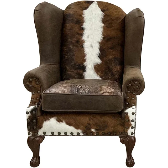 Textured Scales Wingback Chair