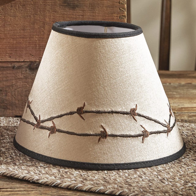 Western Barbed Wire Lampshade - 10 Inch