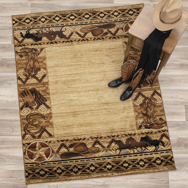Western Ranch Rug - 2 x 3