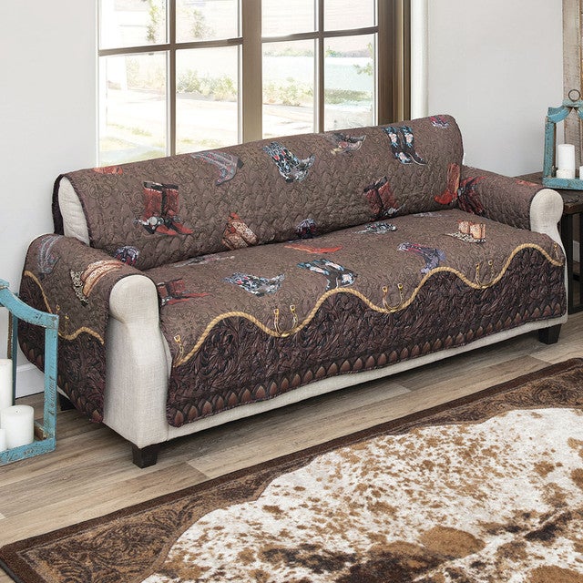 Boots & Spurs Sofa Cover
