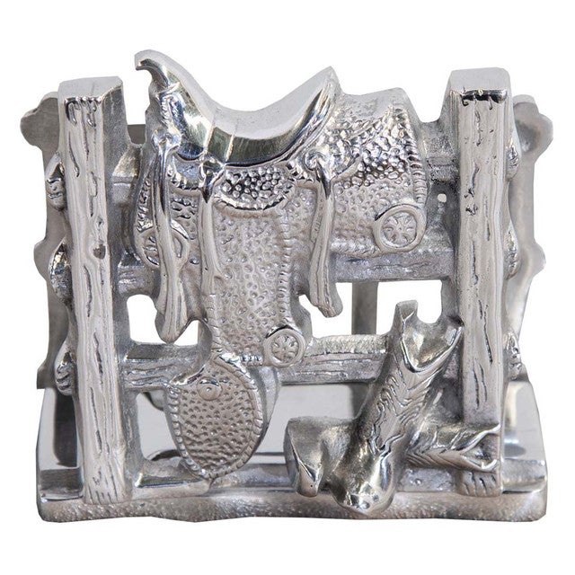 Silver Saddleback Napkin Holder