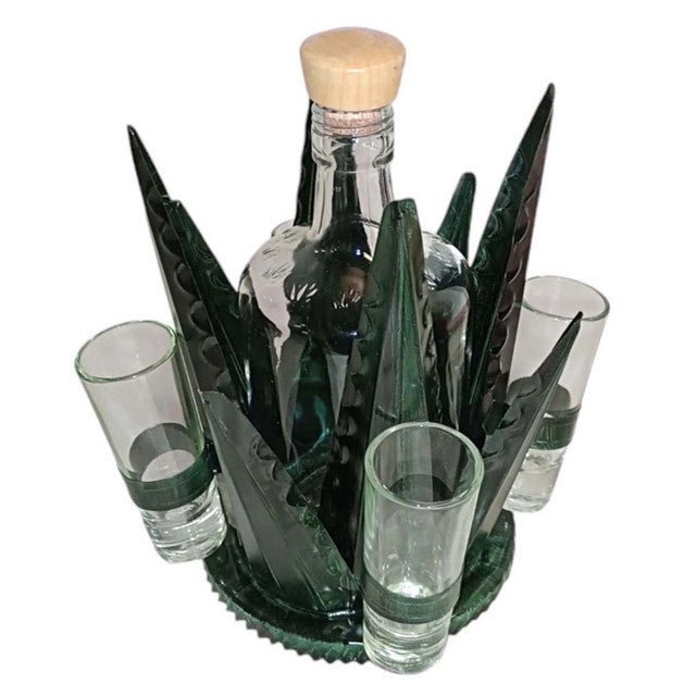 Dark Green Mezcal Tequila Set - Small
