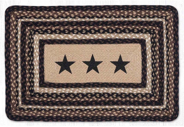 Midnight Sky Patch Braided Rug