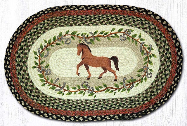 Leaves & Horseshoes Patch Rug