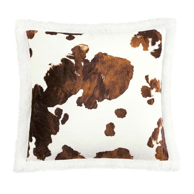 Elsa Chocolate & White Accent Pillow