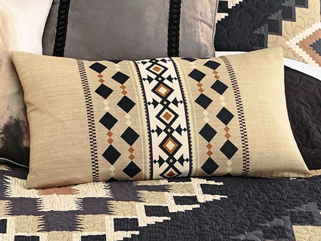 Midnight Mesa Stripe Pillow - OUT OF STOCK