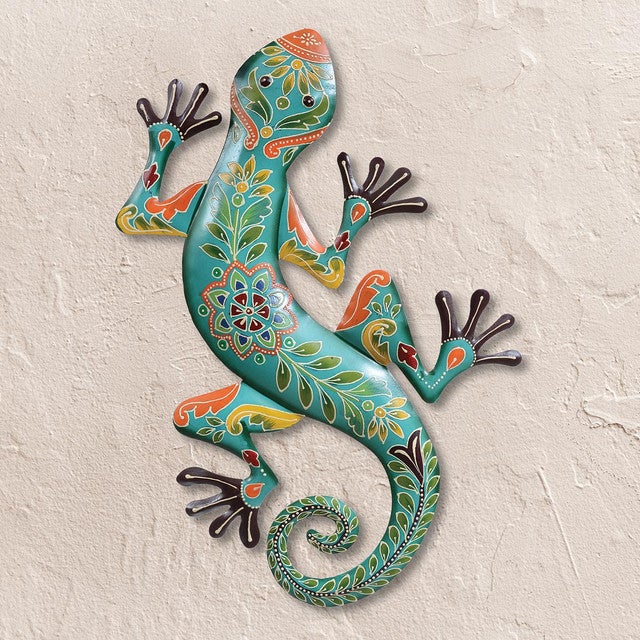 Mosaic Gecko Wall Art