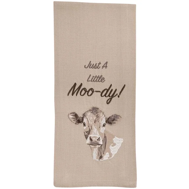 Moo-dy Cow Dishtowels - Set of 4