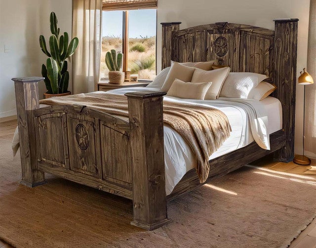 Royal Desert Star Brown Bed - Queen