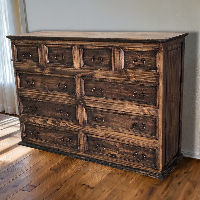 Manor Brown 10-Drawer Dresser