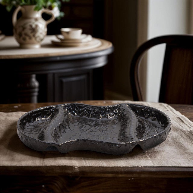 Pascoe Talavera Appetizer Plate - Black