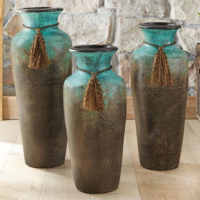 Desert Rain Clay Vases - Set of 3