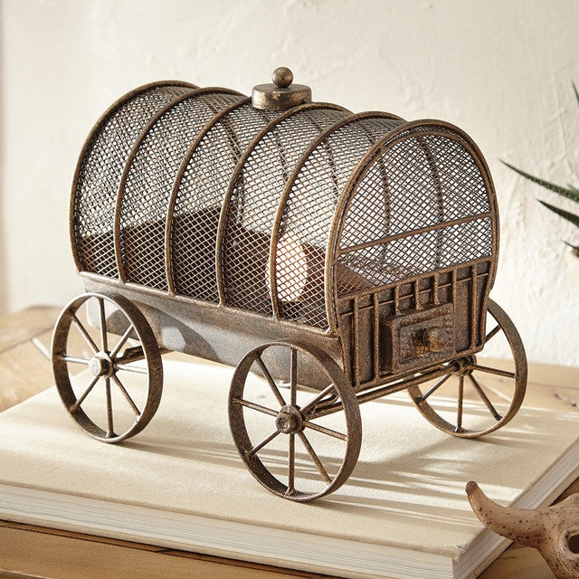 Wild West Metal Wagon Lantern
