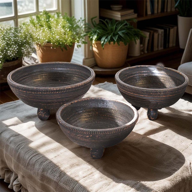 Dust Trail Clay Bowls - Set of 3