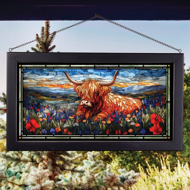 Highland Blossoms Stained Glass Art