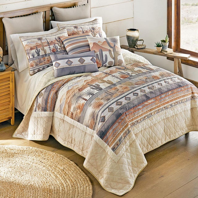 Desert Cactus Quilt Bedding Collection