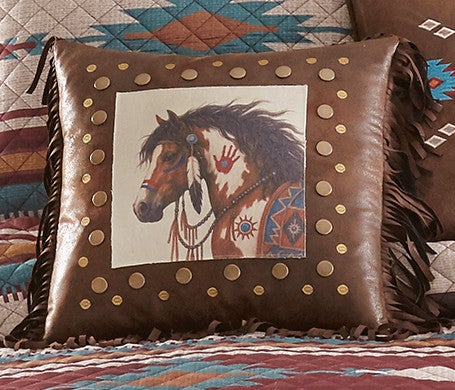 War Paint Horse Pillow