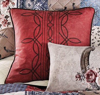 Western Stitched Pillow