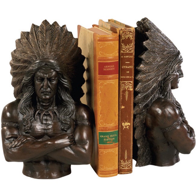 Indian Chief Bookends - Set of 2 | Lone Star Western Decor